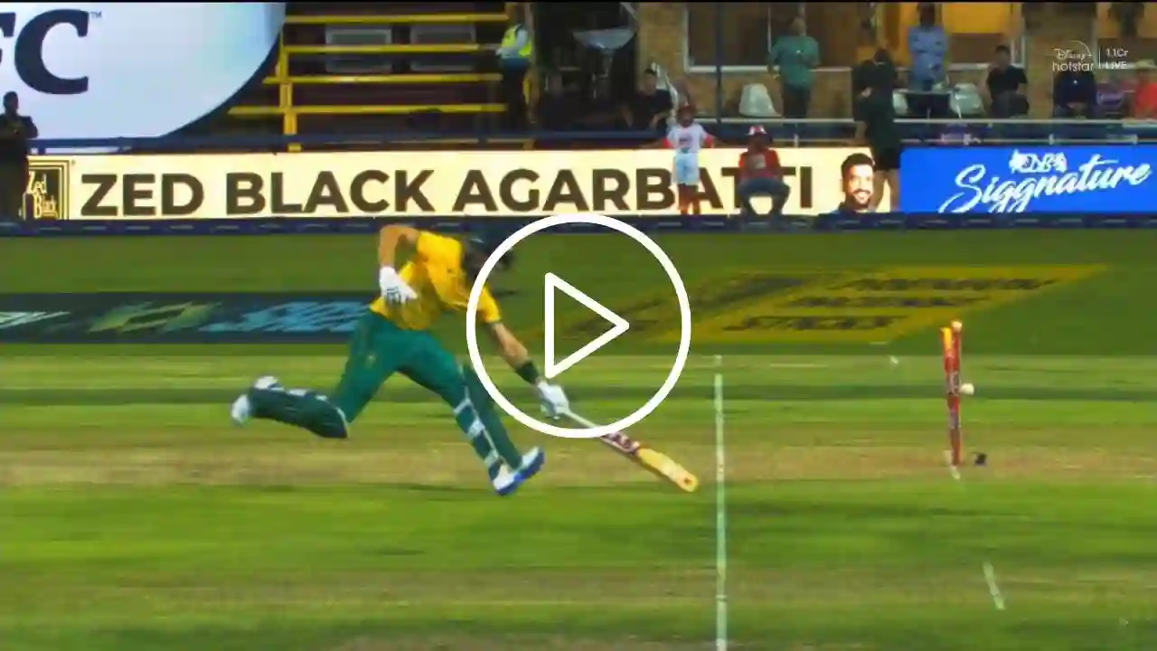 [Watch] Mohammed Siraj's 'Bullet' Direct Hit Ends Reeza Hendricks Struggle